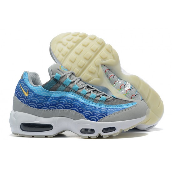 Men Sports Shoes Nike Air Max 95 TT Blue Grey White CW7992-001