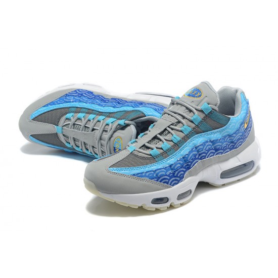 Men Sports Shoes Nike Air Max 95 TT Blue Grey White CW7992-001