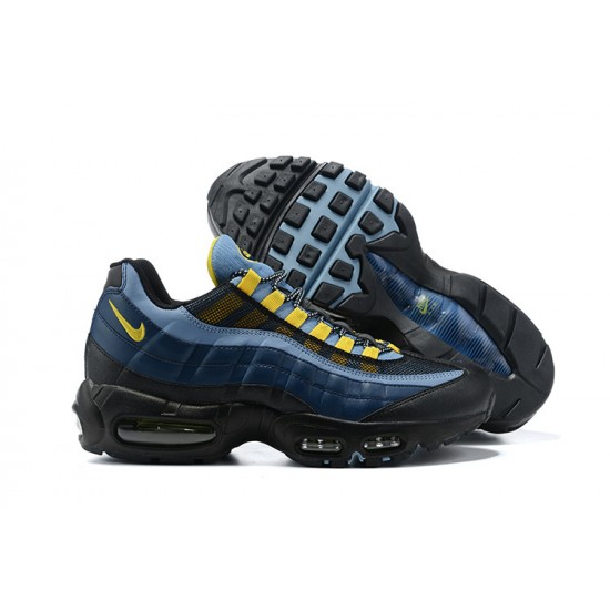 Men Sports Shoes Nike Air Max 95 TT Blue Yellow 