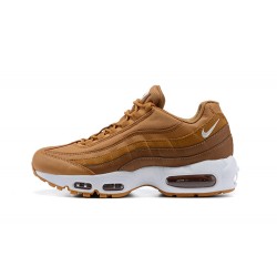 Men Sports Shoes Nike Air Max 95 TT Brown and White 