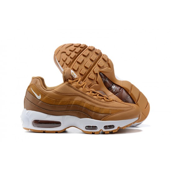 Men Sports Shoes Nike Air Max 95 TT Brown and White 