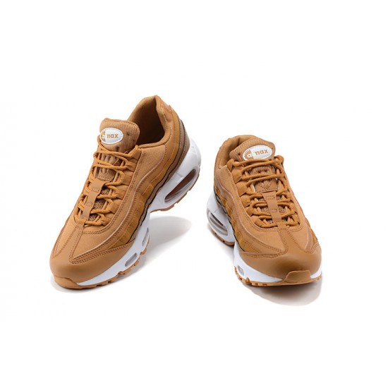 Men Sports Shoes Nike Air Max 95 TT Brown and White 