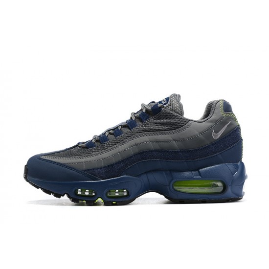 Men Sports Shoes Nike Air Max 95 TT Grey Blue and Black Black DA1504-400 