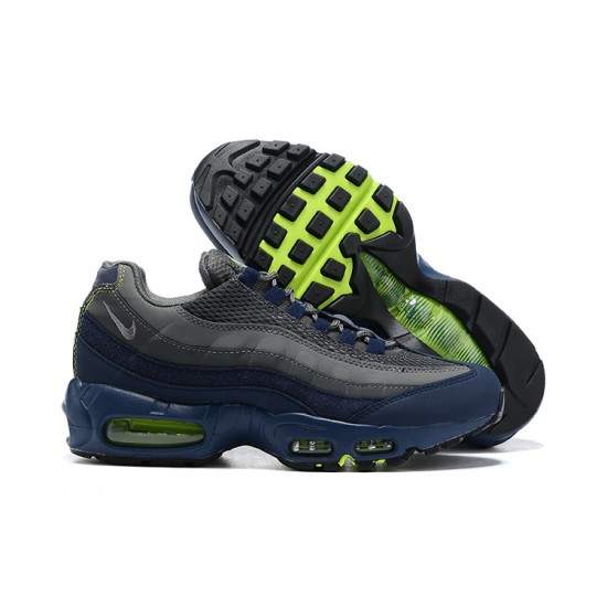 Men Sports Shoes Nike Air Max 95 TT Grey Blue and Black Black DA1504-400 