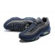 Men Sports Shoes Nike Air Max 95 TT Grey Blue and Black Black DA1504-400 