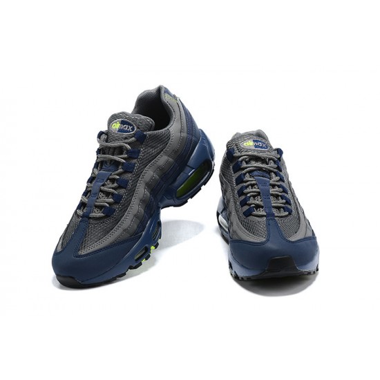 Men Sports Shoes Nike Air Max 95 TT Grey Blue and Black Black DA1504-400 