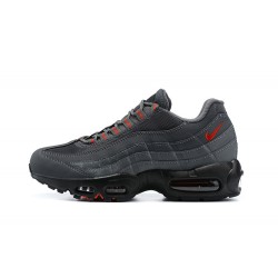 Men Sports Shoes Nike Air Max 95 TT Grey Red and Black