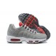 Men Sports Shoes Nike Air Max 95 TT Grey White and Red 