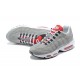 Men Sports Shoes Nike Air Max 95 TT Grey White and Red 