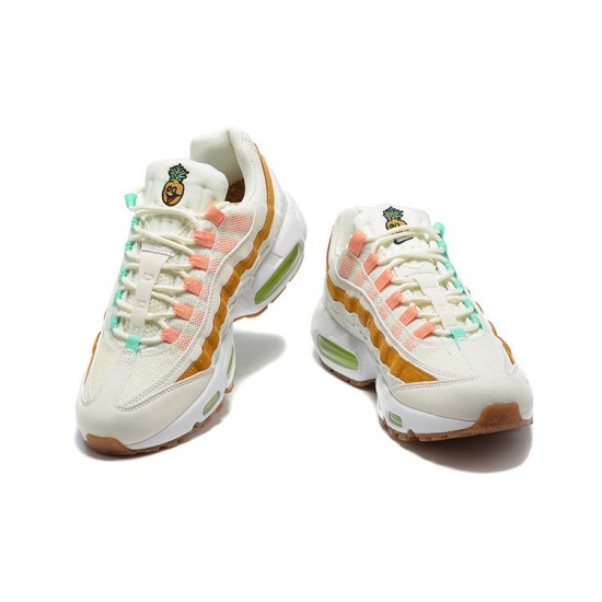 Men Sports Shoes Nike Air Max 95 TT White  Green Brown CZ0154-100 