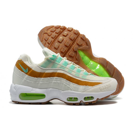 Men Sports Shoes Nike Air Max 95 TT White  Green Brown CZ0154-100 