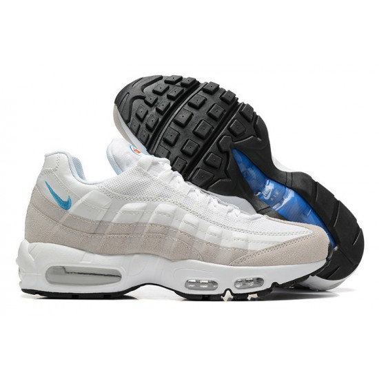 Men Sports Shoes Nike Air Max 95 TT White Blue DJ9981-100