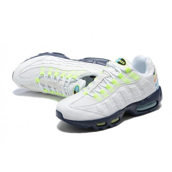 Men Sports Shoes Nike Air Max 95 TT White Blue DX1819-100