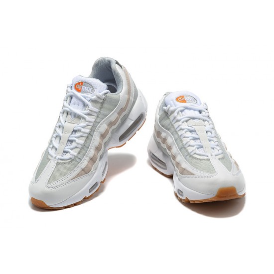 Men Sports Shoes Nike Air Max 95 TT White Grey and Orange DM0011-100 