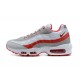 Men Sports Shoes Nike Air Max 95 TT White Red and Grey