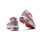 Men Sports Shoes Nike Air Max 95 TT White Red and Grey