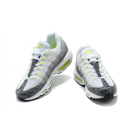 Men Sports Shoes Nike Air Max 95 TT White and Grey