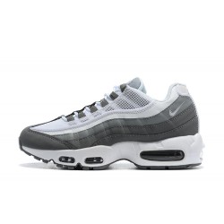 Men Sports Shoes Nike Air Max 95 TT White and Grey