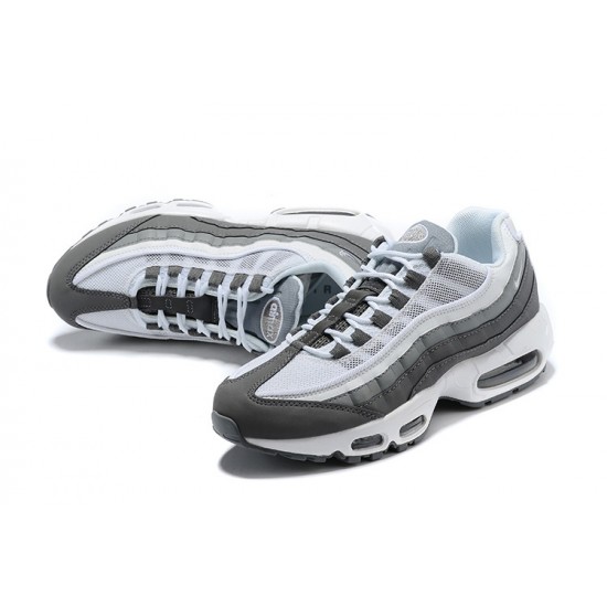 Men Sports Shoes Nike Air Max 95 TT White and Grey