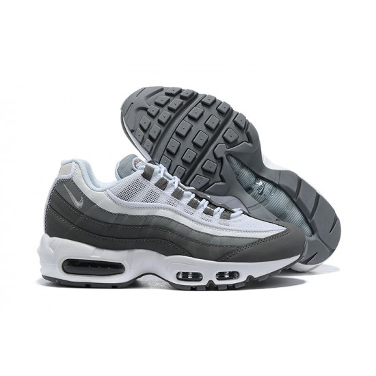 Men Sports Shoes Nike Air Max 95 TT White and Grey