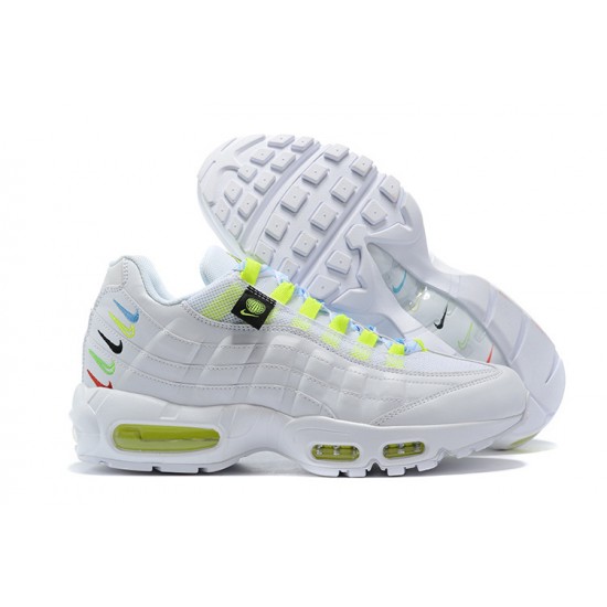 Women/Men Sports Shoes Nike Air Max 95 TT Worldwide White Yellow CV9030-100