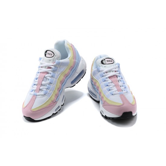 Women Sports Shoes Nike Air Max 95 TT Blue Yellow Pink