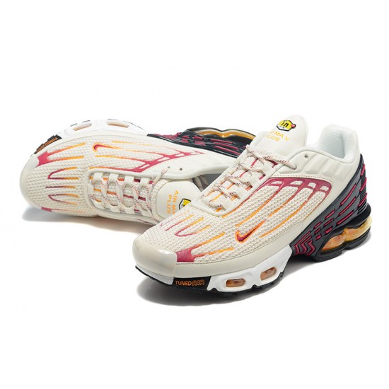 Men Sports Shoes Nike Air Max Plus 3 Beige Red DX2664-001