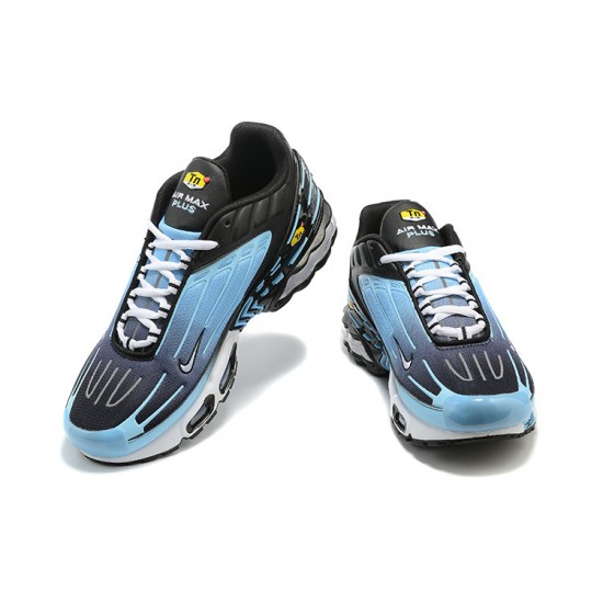 Men Sports Shoes Nike Air Max Plus 3 Black and Blue