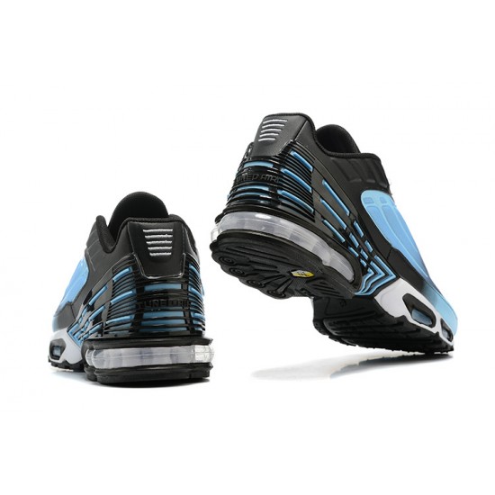 Men Sports Shoes Nike Air Max Plus 3 Black and Blue