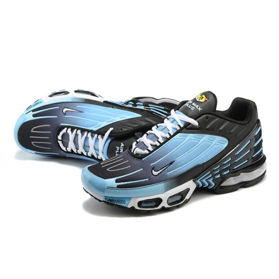 Men Sports Shoes Nike Air Max Plus 3 Black and Blue