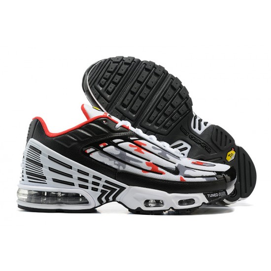 Men Sports Shoes Nike Air Max Plus 3 Black and Red