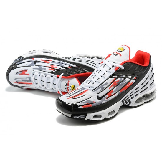 Men Sports Shoes Nike Air Max Plus 3 Black and Red