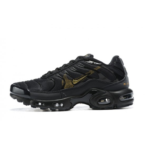 Men Sports Shoes Nike Air Max Plus Tn Black Gold