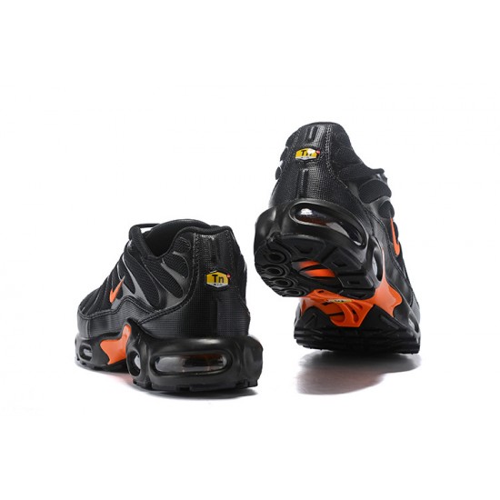 Men Sports Shoes Nike Air Max Plus Tn Black Orange