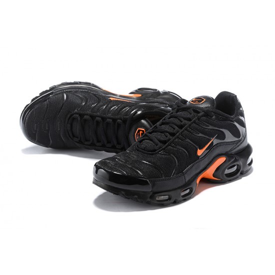 Men Sports Shoes Nike Air Max Plus Tn Black Orange