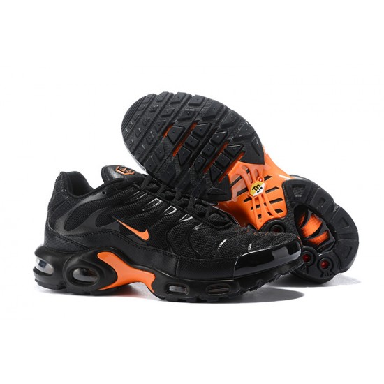 Men Sports Shoes Nike Air Max Plus Tn Black Orange