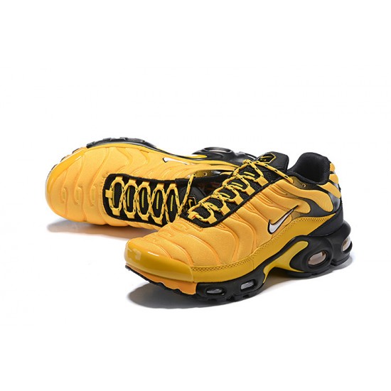 Men Sports Shoes Nike Air Max Plus Tn Frequency Pack Yellow Black AV7940-700