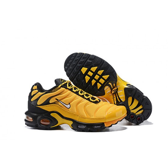 Men Sports Shoes Nike Air Max Plus Tn Frequency Pack Yellow Black AV7940-700