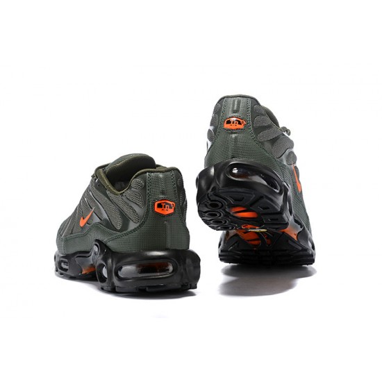 Men Sports Shoes Nike Air Max Plus Tn Green Orange