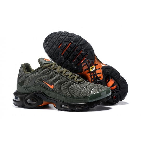 Men Sports Shoes Nike Air Max Plus Tn Green Orange