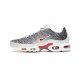 Men Sports Shoes Nike Air Max Plus Tn Grey and White