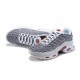 Men Sports Shoes Nike Air Max Plus Tn Grey and White