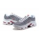 Men Sports Shoes Nike Air Max Plus Tn Grey and White