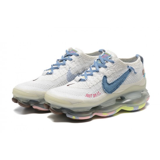 Women/Men Sports Shoes Nike Air Max Scorpion White Blue FJ7736-141