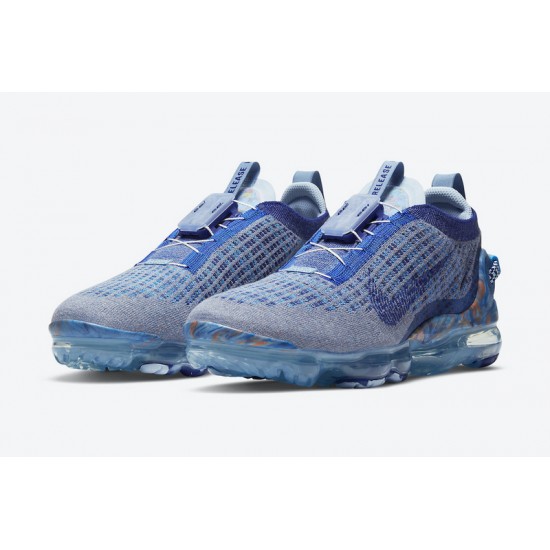 Women/Men Sports Shoes Nike Air VaporMax 2020 Flyknit Blue CT1823-400