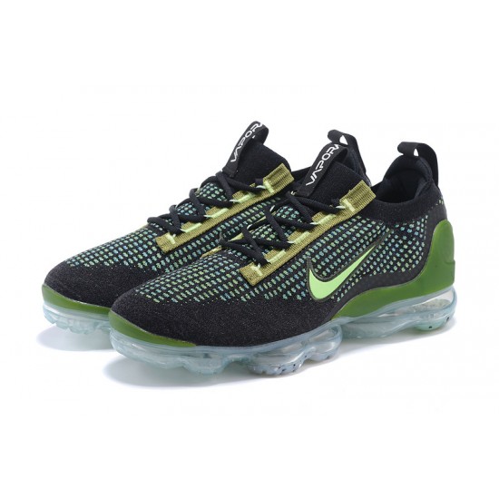 Women/Men Sports Shoes Nike Air VaporMax 2021 Flyknit Black Green DQ7640-001