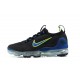 Women/Men Sports Shoes Nike Air VaporMax 2021 Flyknit Black Green and Blue