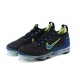 Women/Men Sports Shoes Nike Air VaporMax 2021 Flyknit Black Green and Blue