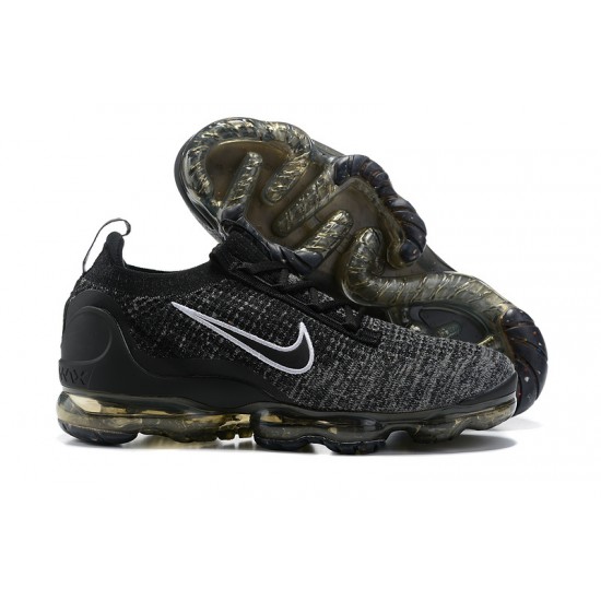 Women/Men Sports Shoes Nike Air VaporMax 2021 Flyknit Black Grey DC9394-001