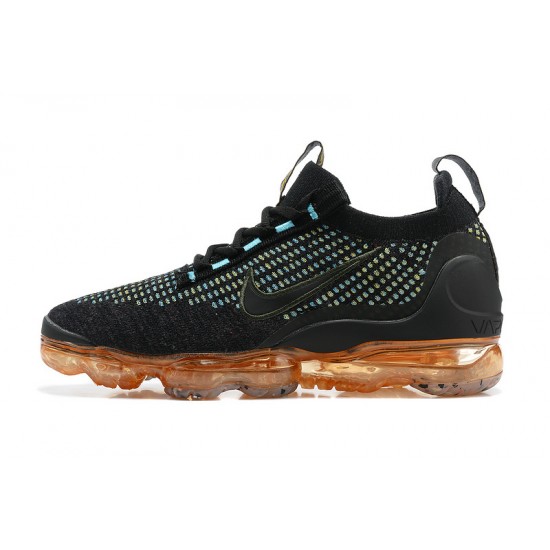 Women/Men Sports Shoes Nike Air VaporMax 2021 Flyknit Black Orange